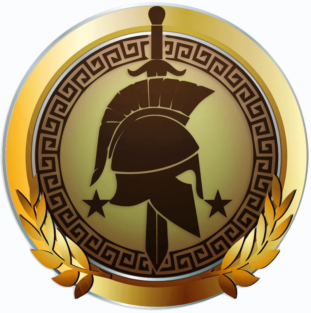 Spartan sticker gold seal weatherproof bumper vinyl decal