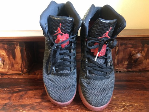 Preowned Nike Air Jordan Boys Spike 40 PE Sho Nuff NY Black \u0026 Red  Sneakers,6.5 Y | eBay