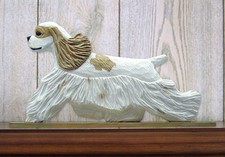 Cocker Spaniel Sign Plaque Wall Decor Brown/White