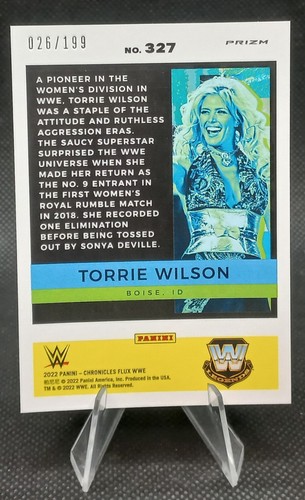 2022 Panini Chronicles WWE - Red #327 - Flux - Torrie Wilson /199 - Picture 2 of 2