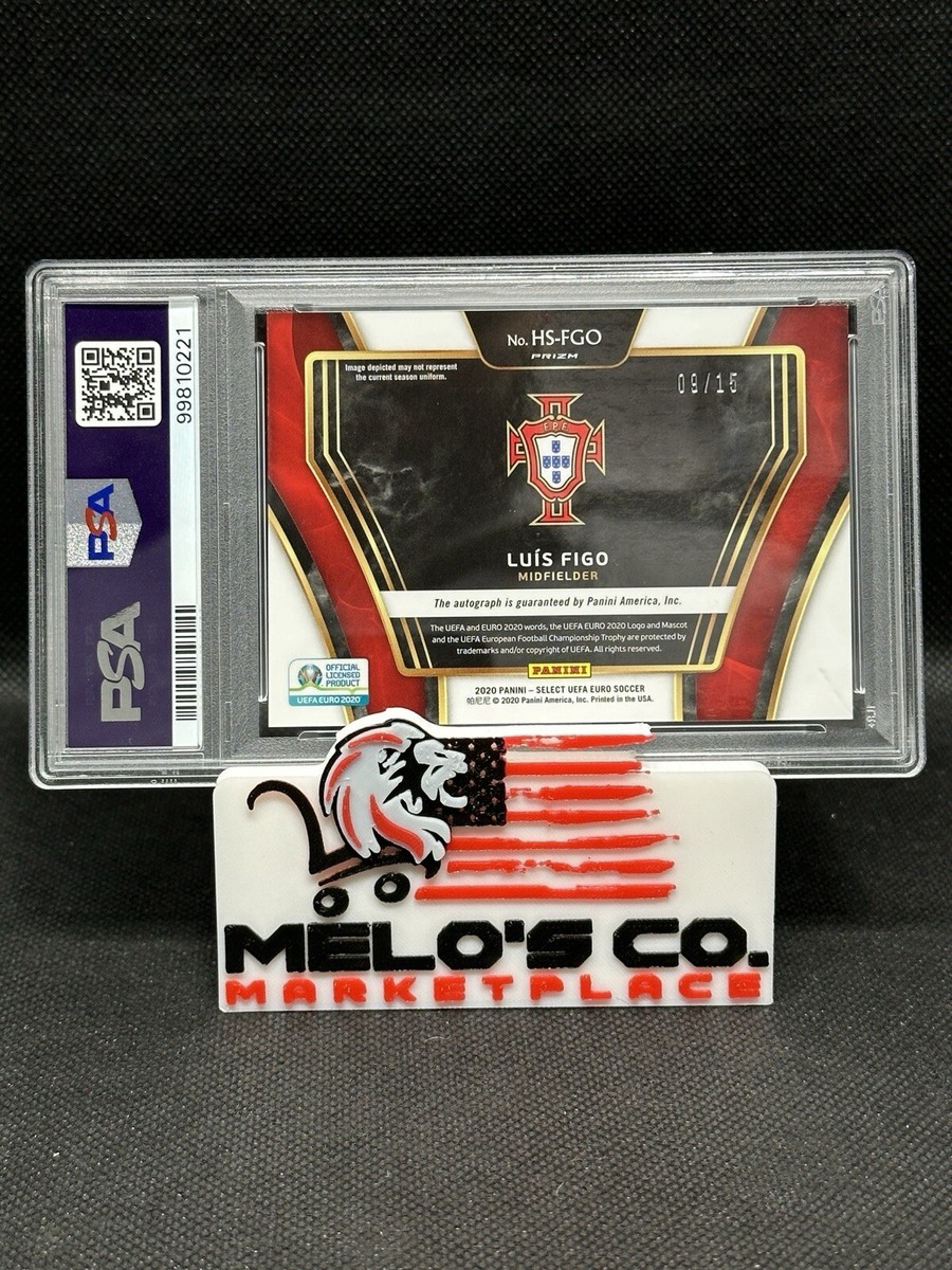 2020 Panini Select UEFA Euro FIGO Green Historical Auto /15 SSP HS 