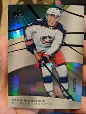 2019-20 UD SP GAME USED BASE RAINBOW PARALLEL ZACH WERENSKI #3 240/275