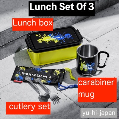 Nintendo Store Limited Splatoon 3 Lunch Set Of 3 (Lunch box