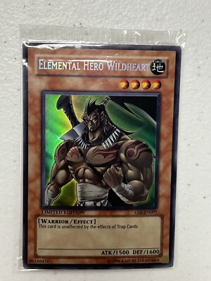 Yu-Gi-Oh TCG Card Elemental Hero Wildheart GSE-EN001 Limited Edition Sealed NM
