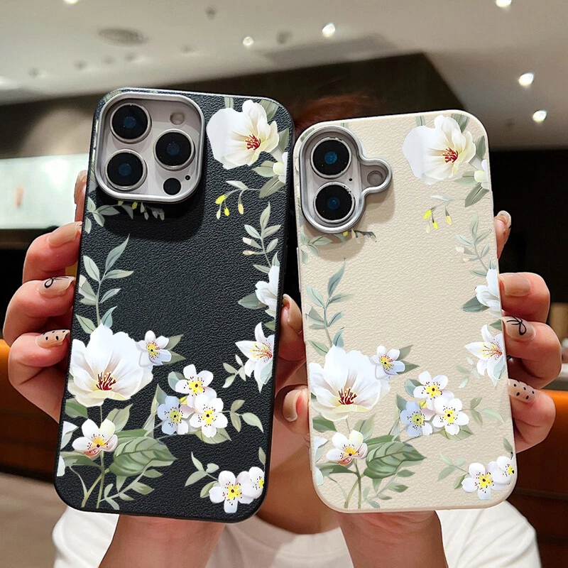 For iPhone 16 Pro Max 15 14 13 12 11 Shockproof Flower Phone Case Soft TPU Cover - Image 2 of 4