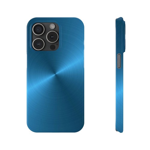 Funda Delgada Color Aluminio Azul iPhone 16/15/14/13/12/11, Acabado Brillante - Imagen 17 de 73