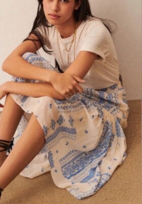 BA&SH Londer Midi Skirt - Size Medium