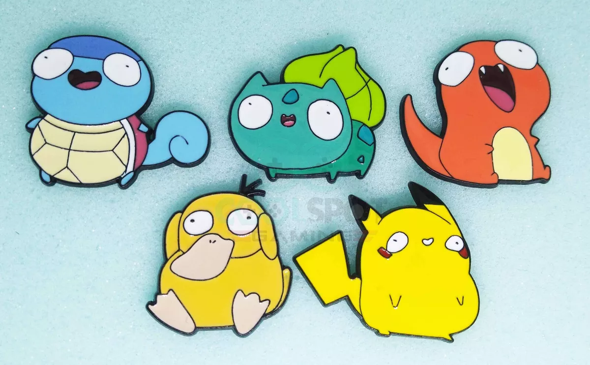 Pokemon 'Derpy' Funny Character Pin Badges - UK Dispatch