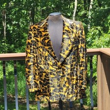 VTG 70's MEN'S OSMUNS VELOUR SMOKING JACKET/BLAZER SMALL - NEEDS REPAIR - COOL