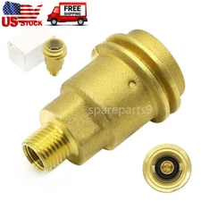 Solid Brass QCC1 Nut Propane Gas Fitting Adapter 1/4" Male Pipe Thread Connector