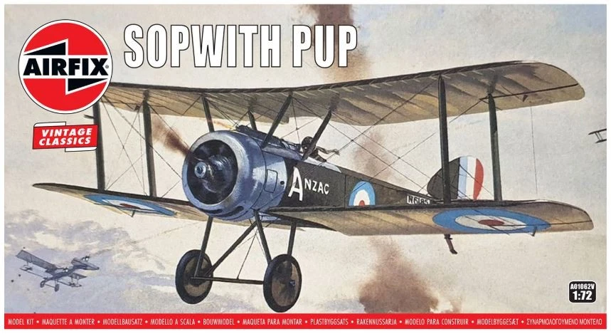 KIT MODELLINO AEREO STATICO AIRFIX SOPWITH PUP MODELLISMO SCALA 1:72 - Immagine 2 di 4