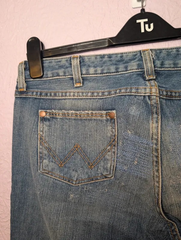 Vintage Wrangler Megan Super Low Bootcut Jeans W32 L34 image 7