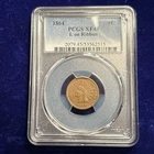 1864 Indian Head Cent PCGS XF45 L on Ribbon