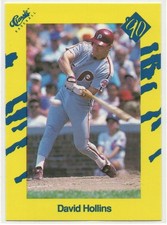 Dave Hollins 1990 Classic Yellow #T14 Rookie Card Philadelphia Phillies #1. rookie card picture