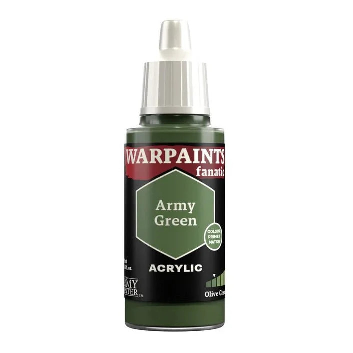 The Army Painter Warpaints Fanatic: Army Green 18ml Acrylic Paint WP3068P - Image 2