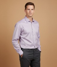 98 Calvin Klein Mens Refined Cotton Regular-Fit Non-Iron Stretch Shirt