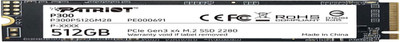 Patriot P300 512GB Interne SSD - Nvme Pcie Gen 3X4 - M.2 2280 - Solid State Driv