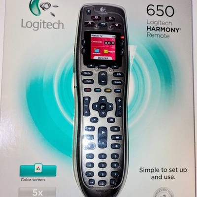 Logitech Harmony 650 Universal Color Colour Screen Remote New Sealed