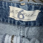 We The Free Skort Womens Size 6 Blue Light Wash Denim Wrap Side Tie Raw Hem Bnwt — photo 4