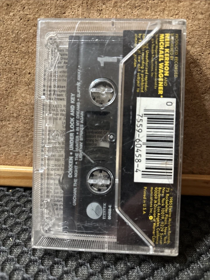 Dokken - Under Lock And Key Cassette 1985 Asylum Records Hair Metal - Image 2 of 2