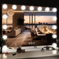 58x46cm LED Hollywood Schminkspiegel mit Bele...