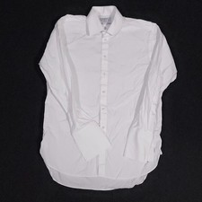 Charles Tyrwhitt Button Up Dress Shirt Men 16.5-34 White Long Sleeve French Cuff