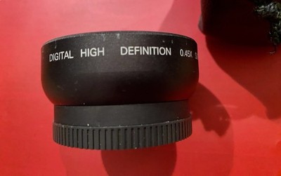 Digital High Definition 0.45X Super Wide Angle Macro Camera Lens with Case