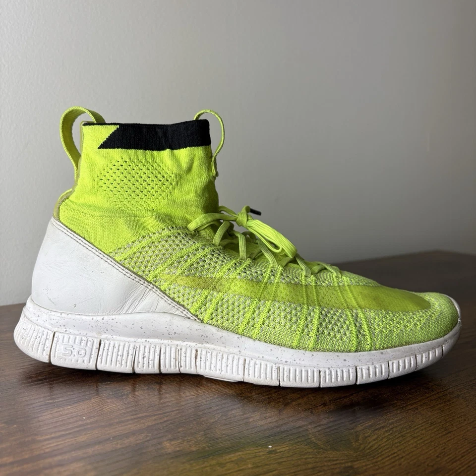 Nike Free Mercurial Superfly 'HTM' Volt White 689466-711 Mens Size 9 Rare 2014 - Image 4 of 4
