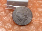 Original 1782 DUKE Of LANCASTER Colonial Halfpenny Letter/EDGE Trade Token #DA