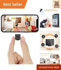 Mini Wireless 4K Security Camera with App Control & Night Vision for Any Space