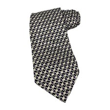 Polo by Ralph Lauren Tie Handmade in USA 100 Silk Purple Black White Vintage