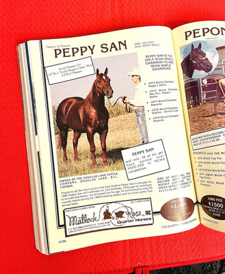 SALE! 1979 Quarter Horse Journal, Book, WORLD CHAMP ED! - PEPPY SAN, GENUINE DOC