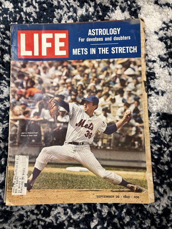 LIFE MAGAZINE SEPTEMBER 26 1969 METS-JERRY KOOSMAN-See Description
