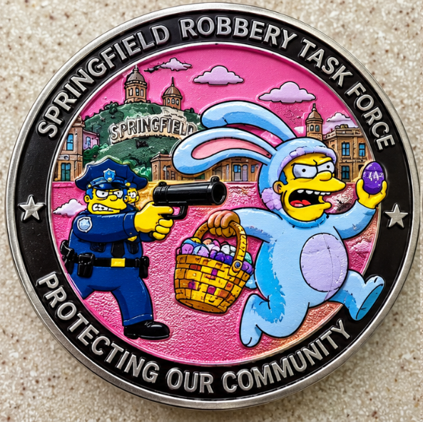 Task. Check Cartoon Springfield Robbery Task Force 2 Side Challenge Coin Bunny Thief Police ...