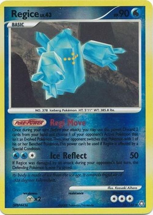 Regice - 36/146 - Pokemon Legends Awakened Reverse Holo Rare LP