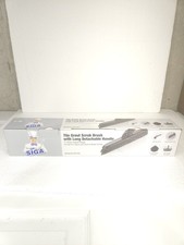 MR. SIGA Tile & Grout Scrub Brush Long Detachable Metal Handle V shape Design