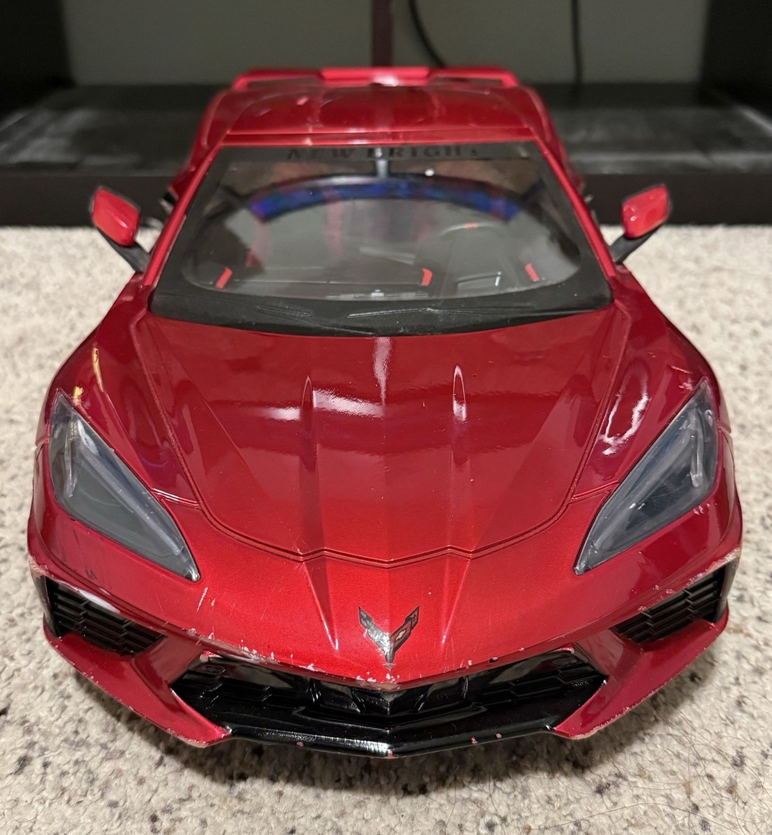 New Bright 1:8 R/C Car Sportscar - Corvette C8 Red with Remote | eBay