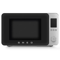 SMEG, Collezione Microwave With Grill, 27L, Matt Black, MOC02BLMUK