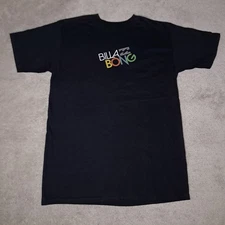 Y2K Billabong Surf T-shirt Mens Medium Black Splash Spellout Logo