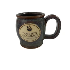 Sunset Hill Stoneware Mug Dottie's Pharmacy 4" Handcrafted USA Pottery Cup