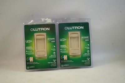 Lutron Skylark Contour Dimmer Switch CTCL-153PDH-IV for LED/CFL 150W, Ivory X2