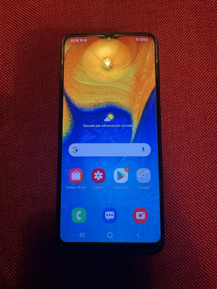 SMARTPHONE SAMSUNG GALAXY A20e SM A202F DUAL SIM 32 GB 5.8" 4G LTE BLU - Immagine 3 di 4