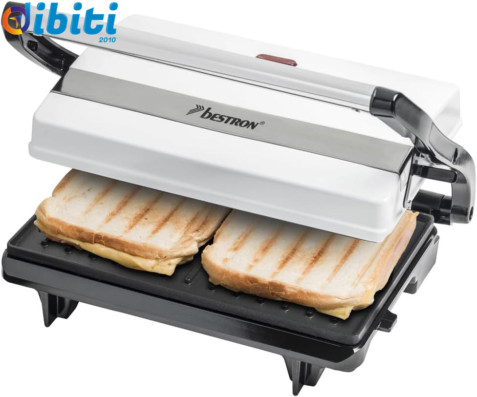 Piastra per Panini Compatta con Vassoio Raccogli Grassi - 2000W