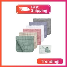 Looxii Muslin Burp Cloths 100 Cotton Muslin Cloths Large 20''x10'' Extra Soft a