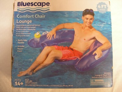 COMFORT CHAIR POOL LOUNGER, BRAND NEW IN ORIGINAL BOX, BLUE IN COLOR