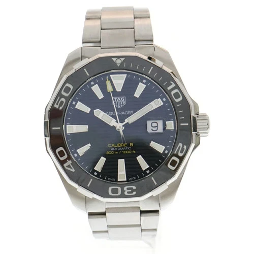 Wristwatch TAG HEUER WAY201A-0 RQT4408 Aquaracer Calibre 5 Stainless steel USED