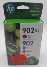 HP 902XL Black 902 Color Ink Cartridges 4 Pack Genuine Sealed Exp APR 2019