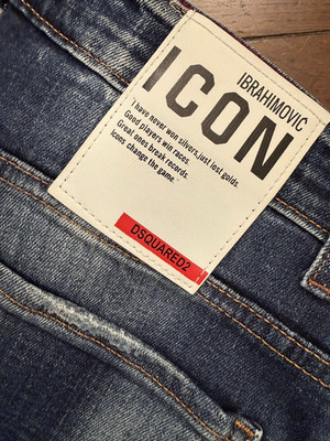 Dsquared2 Jeans stretcht 48IT Ibrahimovic blau Alle Größen lesen