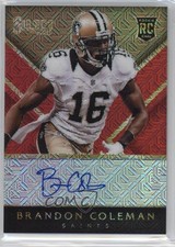 2014 Panini Select Rookie Red Mojo Prizm 3/15 Brandon Coleman #RA-BC Auto 0f8