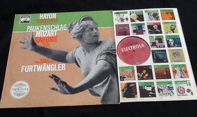 Furtwängler Haydn no. 94 & Mozart nr. 40 LP Vinyl Electrola E 91075